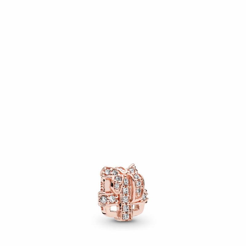 Pandora Rose™ All Wrapped Up Petite Locket Charm - Pandora Rose/Cubic Zirconia - Canada | SU2580NJ